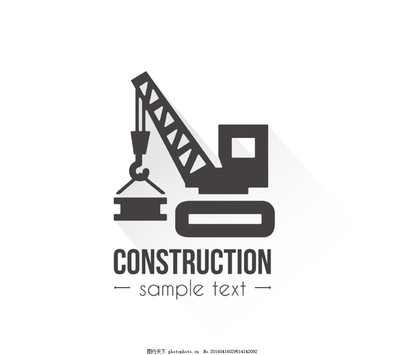 創(chuàng)意建筑施工標(biāo)志矢量素材圖片